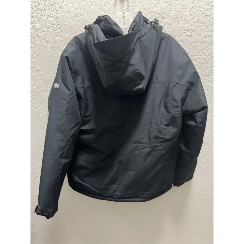 ANTARCTICA GEAR Heated Sz Large Black Snow Jacket Ski + 12V/16000mAh Battery